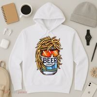 Funny Beer Drinking Funny Redneck Mullet Hoodie thumb 3