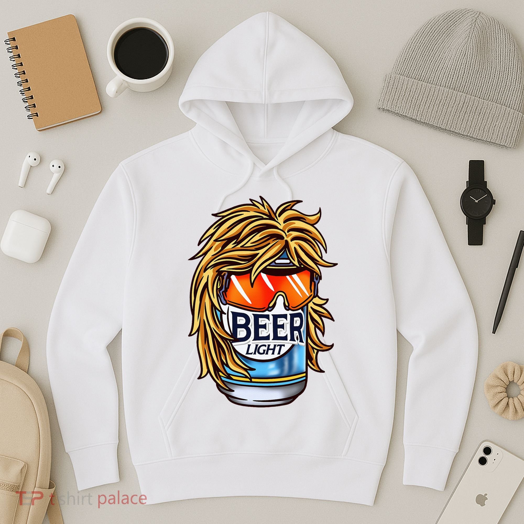 Funny Beer Drinking Funny Redneck Mullet Hoodie