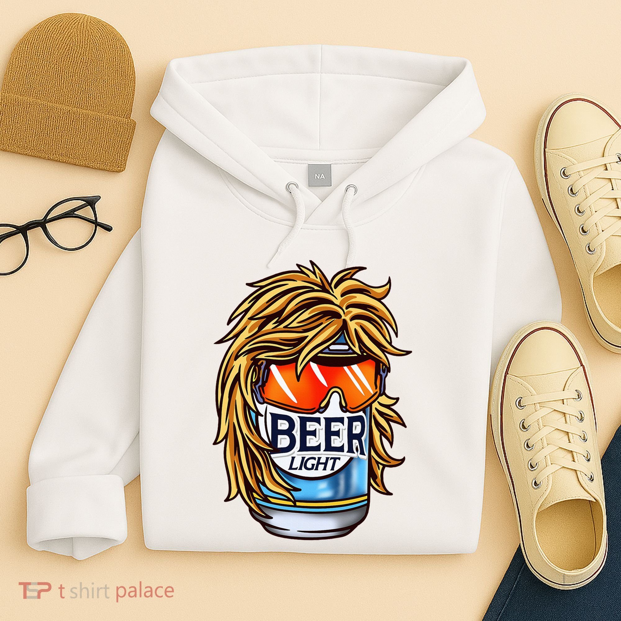 Funny Beer Drinking Funny Redneck Mullet Hoodie