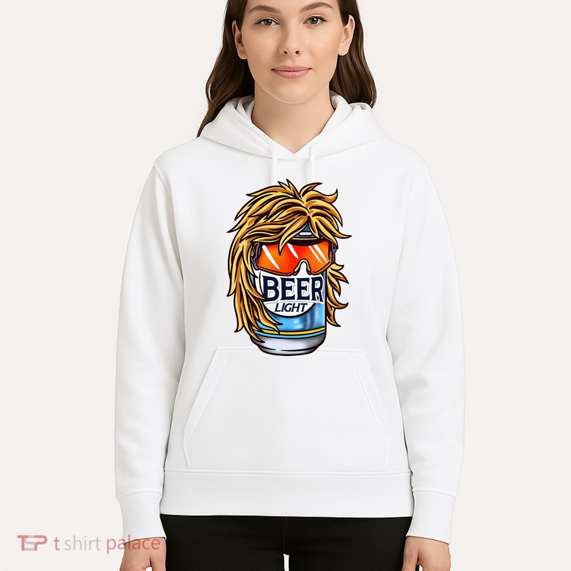Funny Beer Drinking Funny Redneck Mullet Hoodie