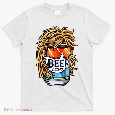 Funny Beer Drinking Funny Redneck Mullet T-Shirt