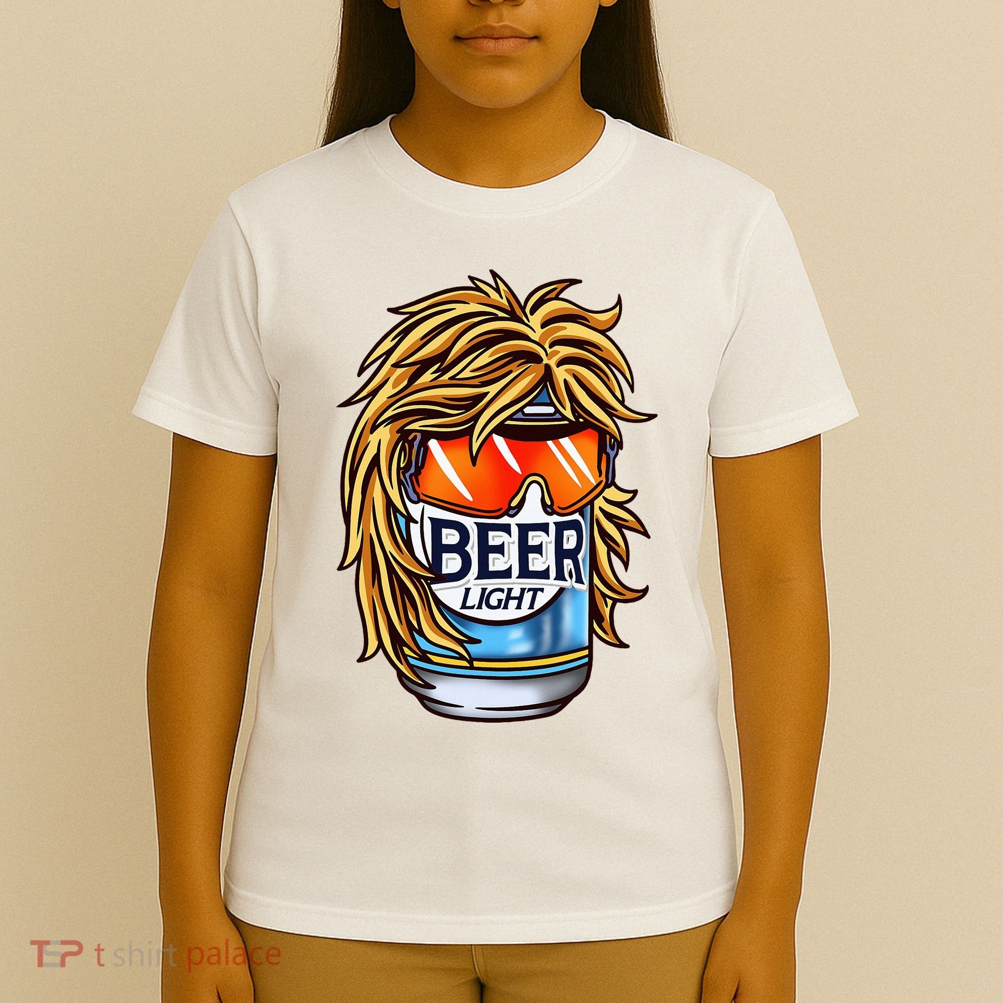 Funny Beer Drinking Funny Redneck Mullet T-Shirt