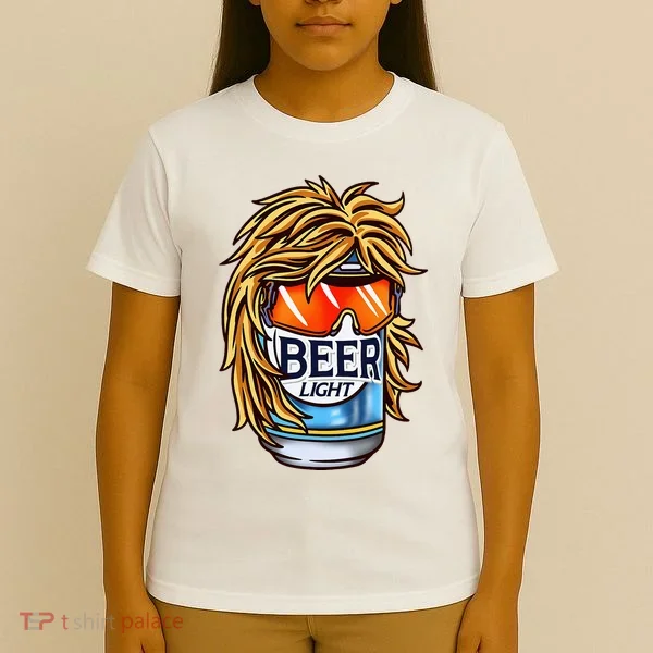 Funny Beer Drinking Funny Redneck Mullet T-Shirt