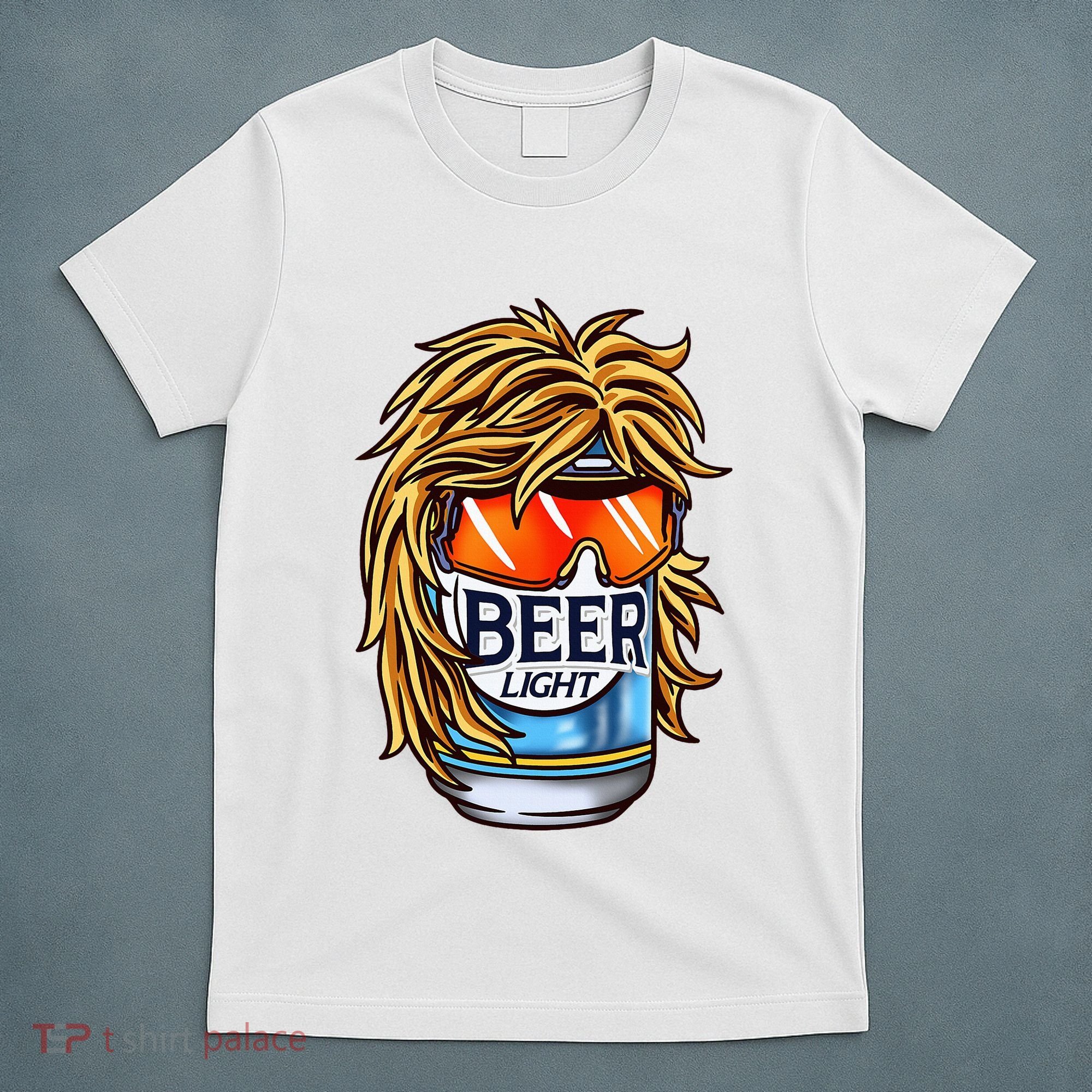 Funny Beer Drinking Funny Redneck Mullet T-Shirt