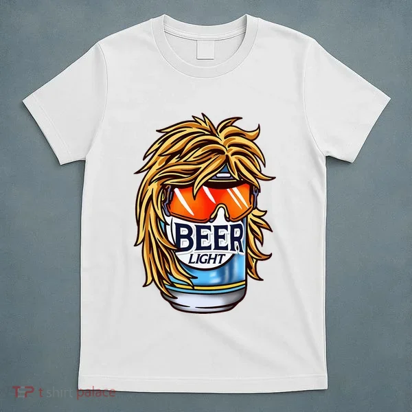 Funny Beer Drinking Funny Redneck Mullet T-Shirt