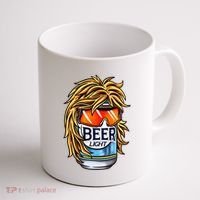 Funny Beer Drinking Funny Redneck Mullet Coffee Mug thumb 1