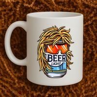 Funny Beer Drinking Funny Redneck Mullet Coffee Mug thumb 2