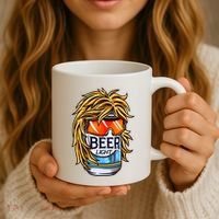 Funny Beer Drinking Funny Redneck Mullet Coffee Mug thumb 3