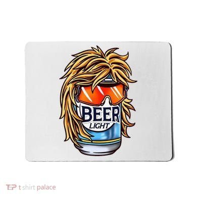 Funny Beer Drinking Funny Redneck Mullet Mousepad