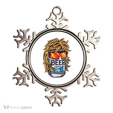 Funny Beer Drinking Funny Redneck Mullet Ornament