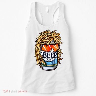 Funny Beer Drinking Funny Redneck Mullet Women's Tank Top