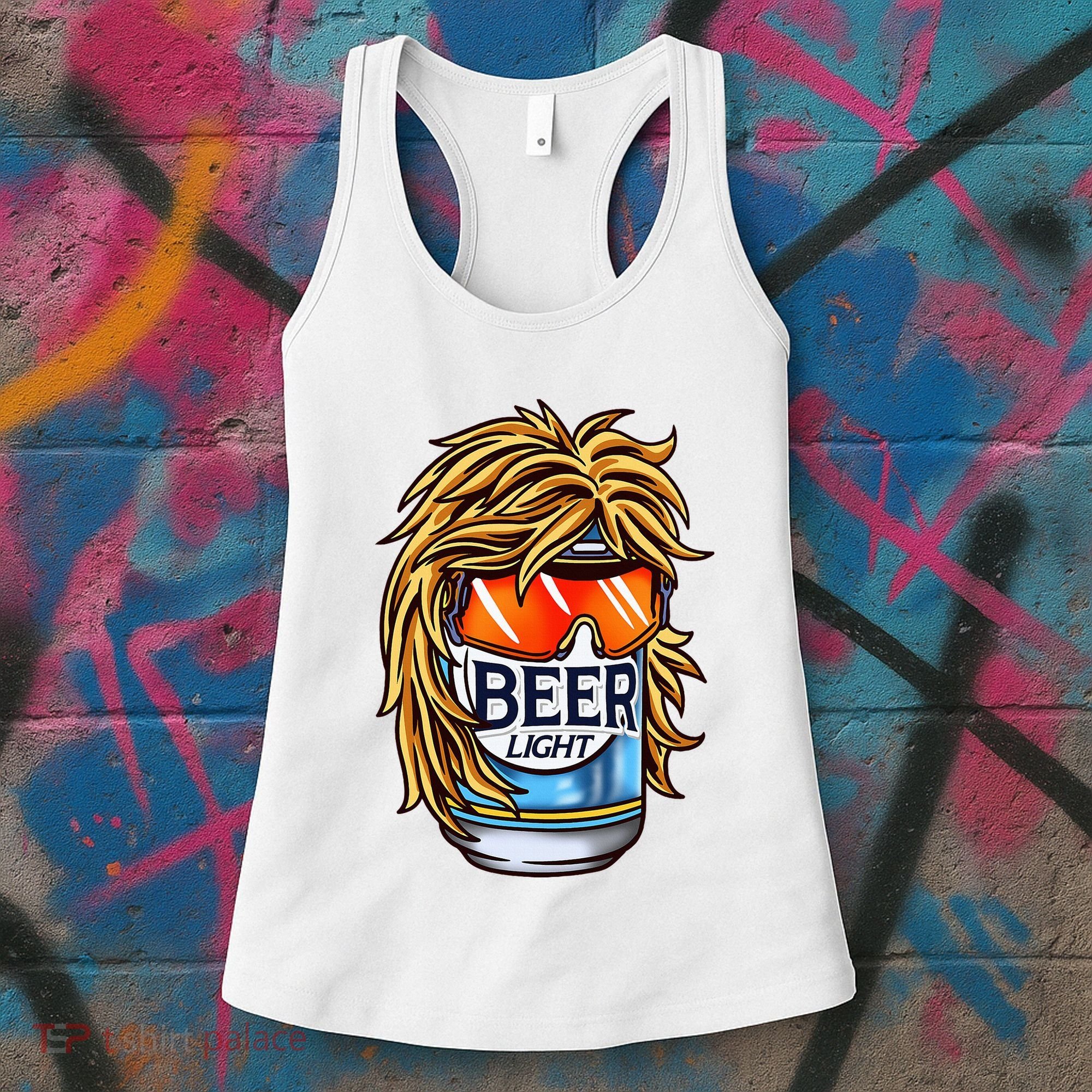 Funny Beer Drinking Funny Redneck Mullet Women's Tank Top
