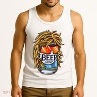 Funny Beer Drinking Funny Redneck Mullet Tank Top thumb 3