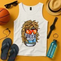 Funny Beer Drinking Funny Redneck Mullet Tank Top thumb 4