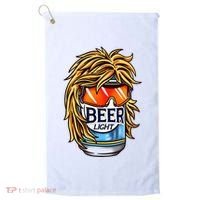 Funny Beer Drinking Funny Redneck Mullet Golf Towel thumb 0