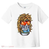 Funny Beer Drinking Funny Redneck Mullet Toddler T-Shirt thumb 0