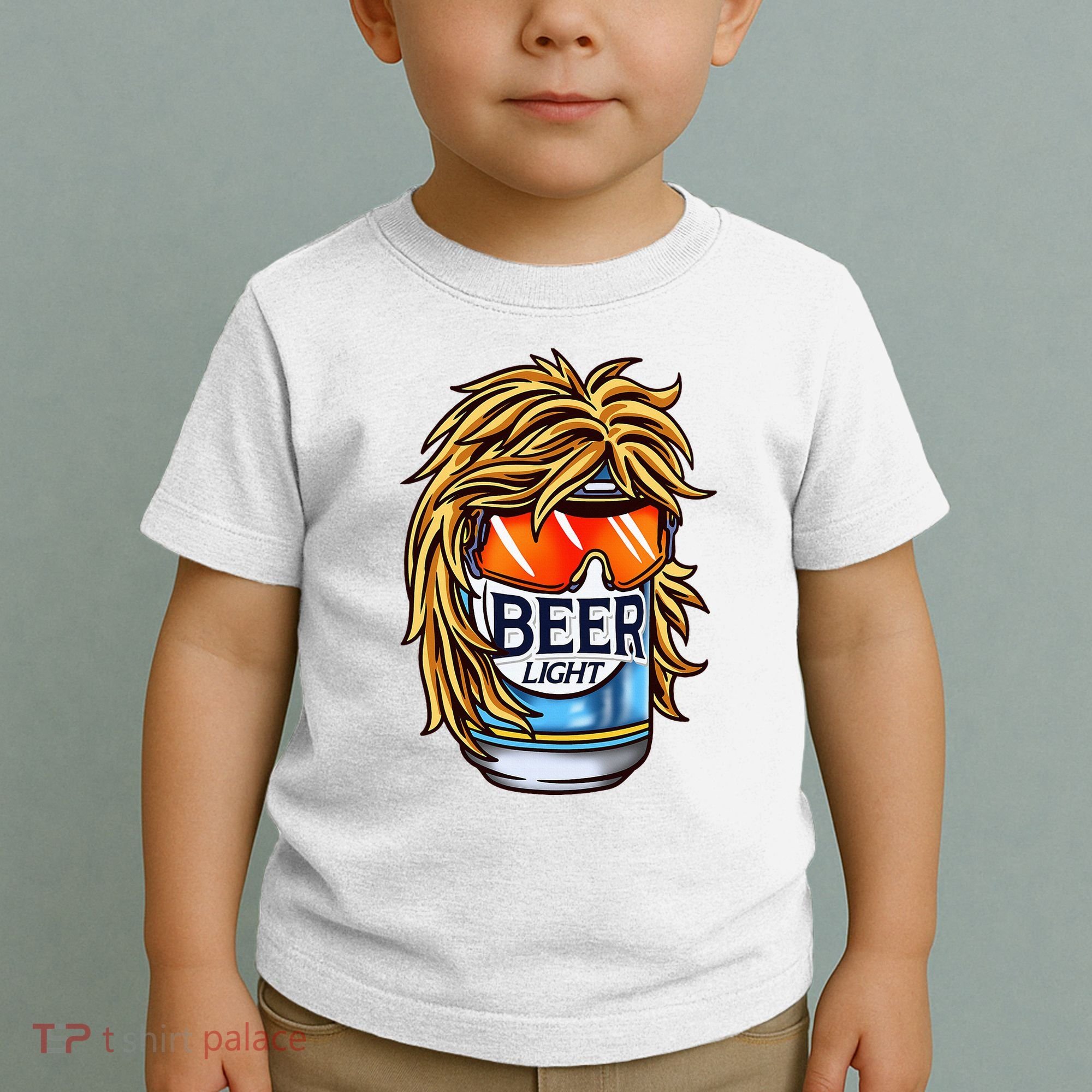 Funny Beer Drinking Funny Redneck Mullet Toddler T-Shirt
