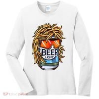 Funny Beer Drinking Funny Redneck Mullet Women's Long Sleeve Shirt thumb 0