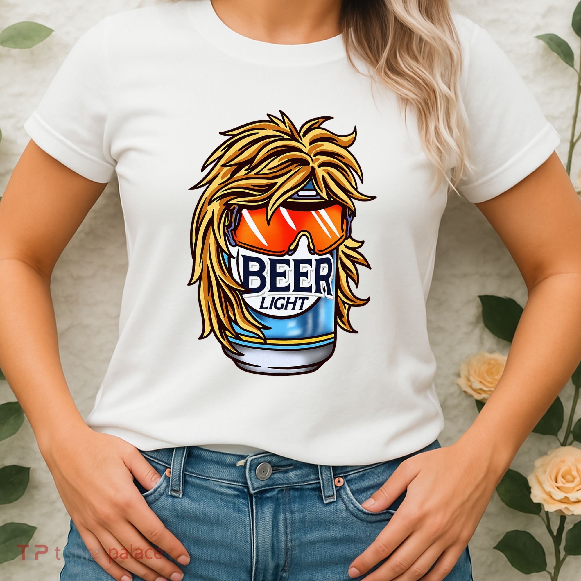 Funny Beer Drinking Funny Redneck Mullet Women's T-Shirt