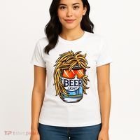 Funny Beer Drinking Funny Redneck Mullet Women's T-Shirt thumb 4