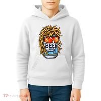 Funny Beer Drinking Funny Redneck Mullet Kids Hoodie thumb 4