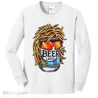 Funny Beer Drinking Funny Redneck Mullet Kids Long Sleeve Shirt thumb 0
