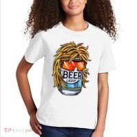Funny Beer Drinking Funny Redneck Mullet Kids T-Shirt thumb 2