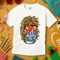 Funny Beer Drinking Funny Redneck Mullet Kids T-Shirt thumb 3