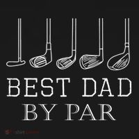 Funny Best Dad By Par Golf Gift For Fathers Day Gift Backpack thumb 2
