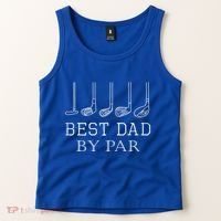 Funny Best Dad By Par Golf Gift For Fathers Day Gift Tank Top thumb 2