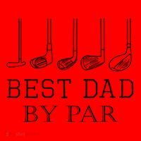 Funny Best Dad By Par Golf Gift For Fathers Day Gift Santa Hat thumb 1