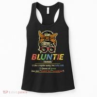 Funny Bluntie Definition Stoner Aunt Auntie Weed Marijuana Pot Smoker Women's Tank Top thumb 0