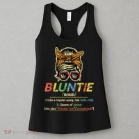 Funny Bluntie Definition Stoner Aunt Auntie Weed Marijuana Pot Smoker Women's Tank Top thumb 3