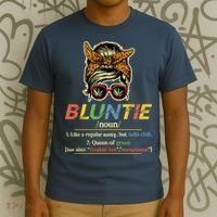 Funny Bluntie Definition Stoner Aunt Auntie Weed Marijuana Pot Smoker T-Shirt thumb 3