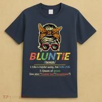 Funny Bluntie Definition Stoner Aunt Auntie Weed Marijuana Pot Smoker T-Shirt thumb 4