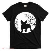 French Bulldog Dog Full Moon Howl Funny Frenchie Lover T-Shirt thumb 0