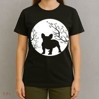 French Bulldog Dog Full Moon Howl Funny Frenchie Lover T-Shirt thumb 4