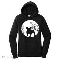 French Bulldog Dog Full Moon Howl Funny Frenchie Lover Women's Hoodie thumb 0