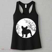 French Bulldog Dog Full Moon Howl Funny Frenchie Lover Women's Tank Top thumb 3