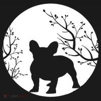 French Bulldog Dog Full Moon Howl Funny Frenchie Lover Women's Tank Top thumb 5