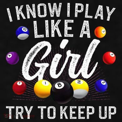 Funny Billiards Design For Women Pool Billiard Player Ladies PosiCharge Tri-Blend Wicking Tank