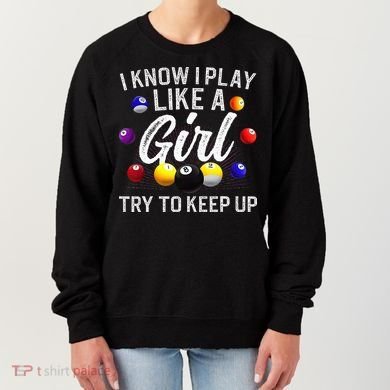 Funny Billiards Design For Women Pool Billiard Player Women's Sweatshirt