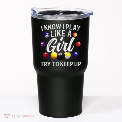 Funny Billiards Design For Women Pool Billiard Player Tumbler