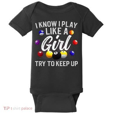 Funny Billiards Design For Women Pool Billiard Player Baby Bodysuit