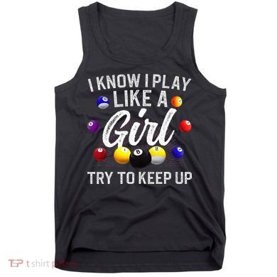 Funny Billiards Design For Women Pool Billiard Player Tank Top