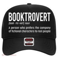 Funny Booktrovert Definition Reading Fan Book Lover Introvert Hat thumb 0