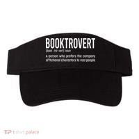 Funny Booktrovert Definition Reading Fan Book Lover Introvert Visor thumb 0
