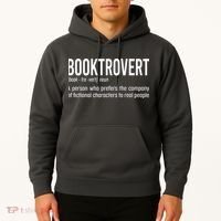 Funny Booktrovert Definition Reading Fan Book Lover Introvert Hoodie thumb 2
