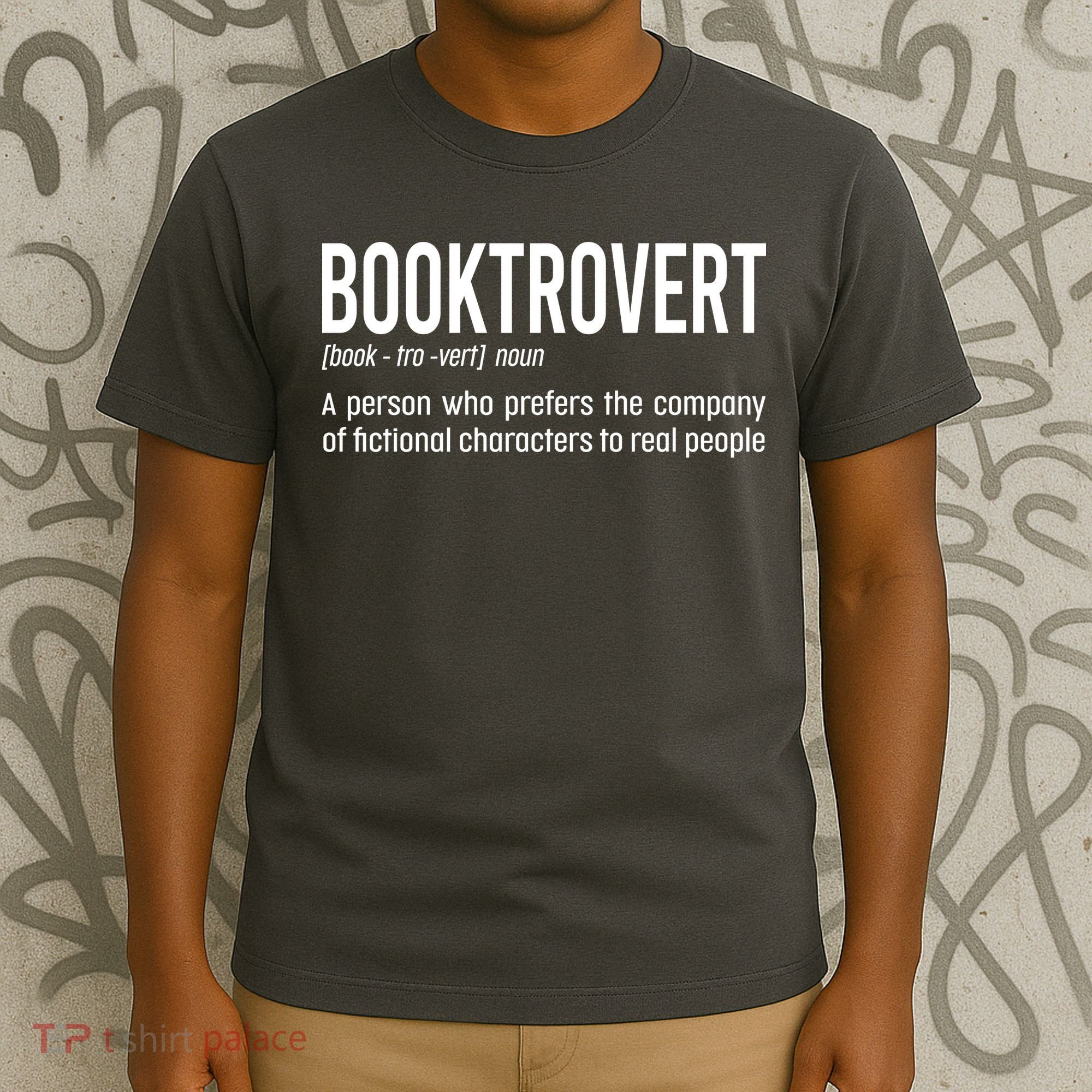 Funny Booktrovert Definition Reading Fan Book Lover Introvert T-Shirt