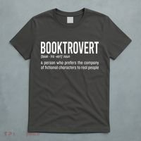 Funny Booktrovert Definition Reading Fan Book Lover Introvert T-Shirt thumb 5